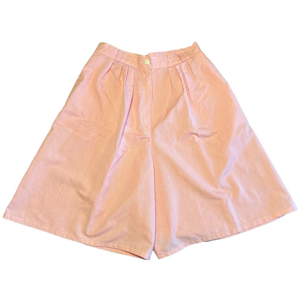 Vintage California Jam Super High Rise Pleated Wide Leg Shorts 26" Waist Striped